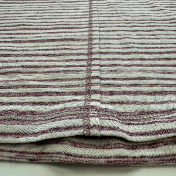 KUHL Aria V-Neck Tank Top Womens Small Red Striped Raw Edge Soft Never Worn - Picture 6 of 10